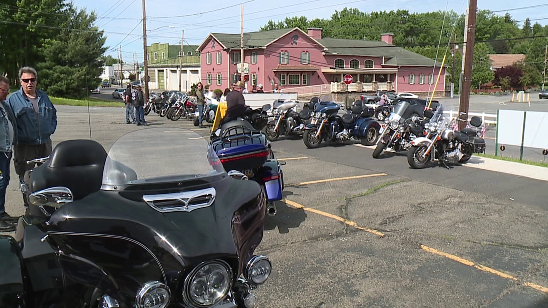 The ride began at American Legion Post 869 in Archbald Sunday morning.