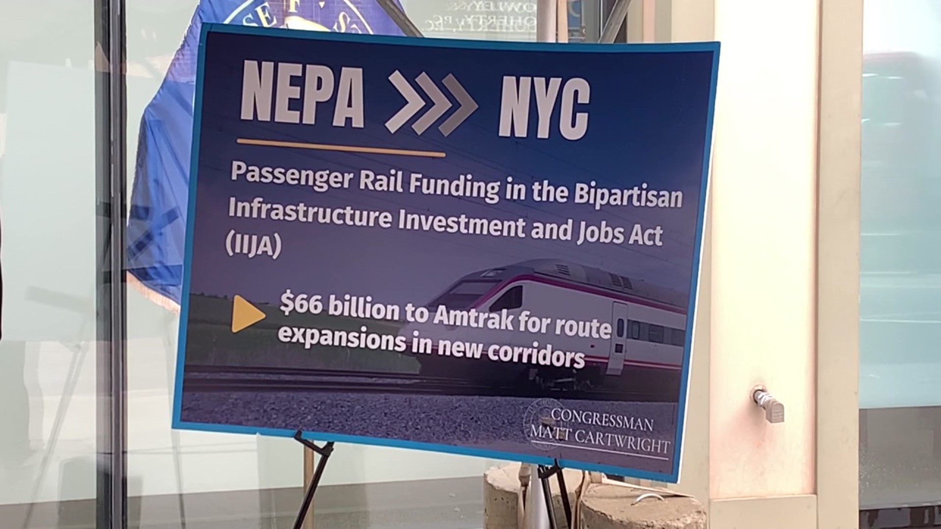 Now if the rail project happens, officials say Amtrak trains would take people from Scranton and the Poconos to big cities like New York City and even Boston.