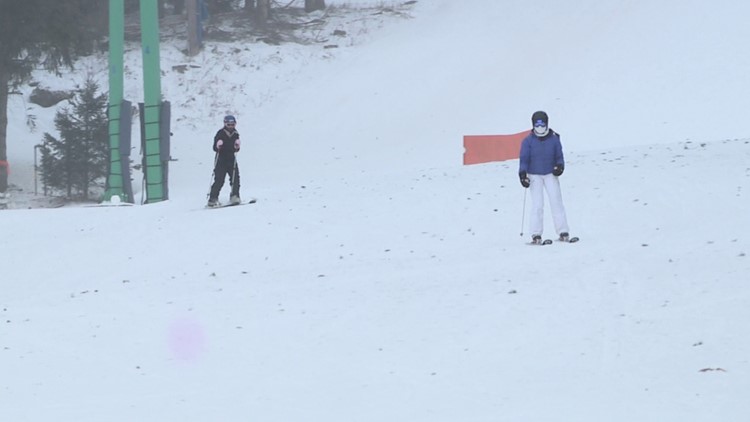 Skiers brave the freezing temperatures in Susquehanna County