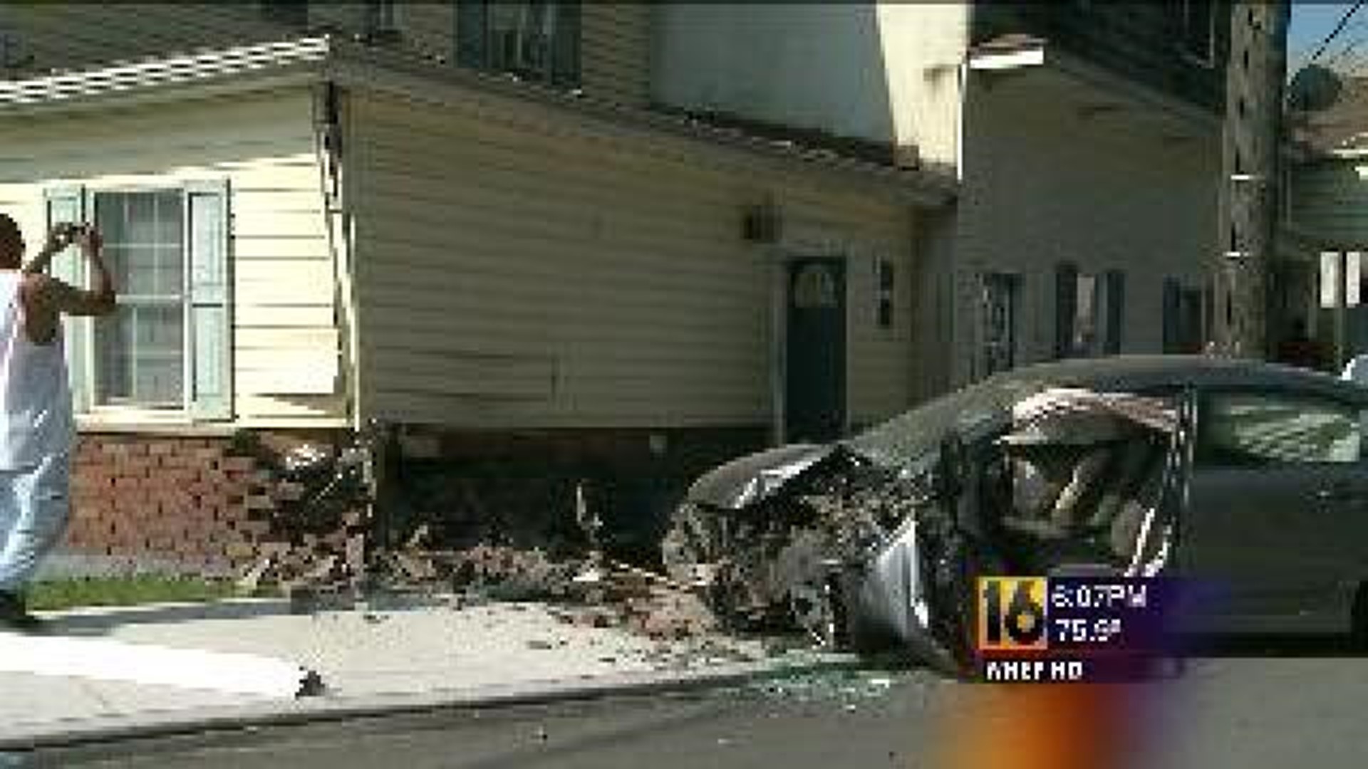 Car Hits House in Luzerne County