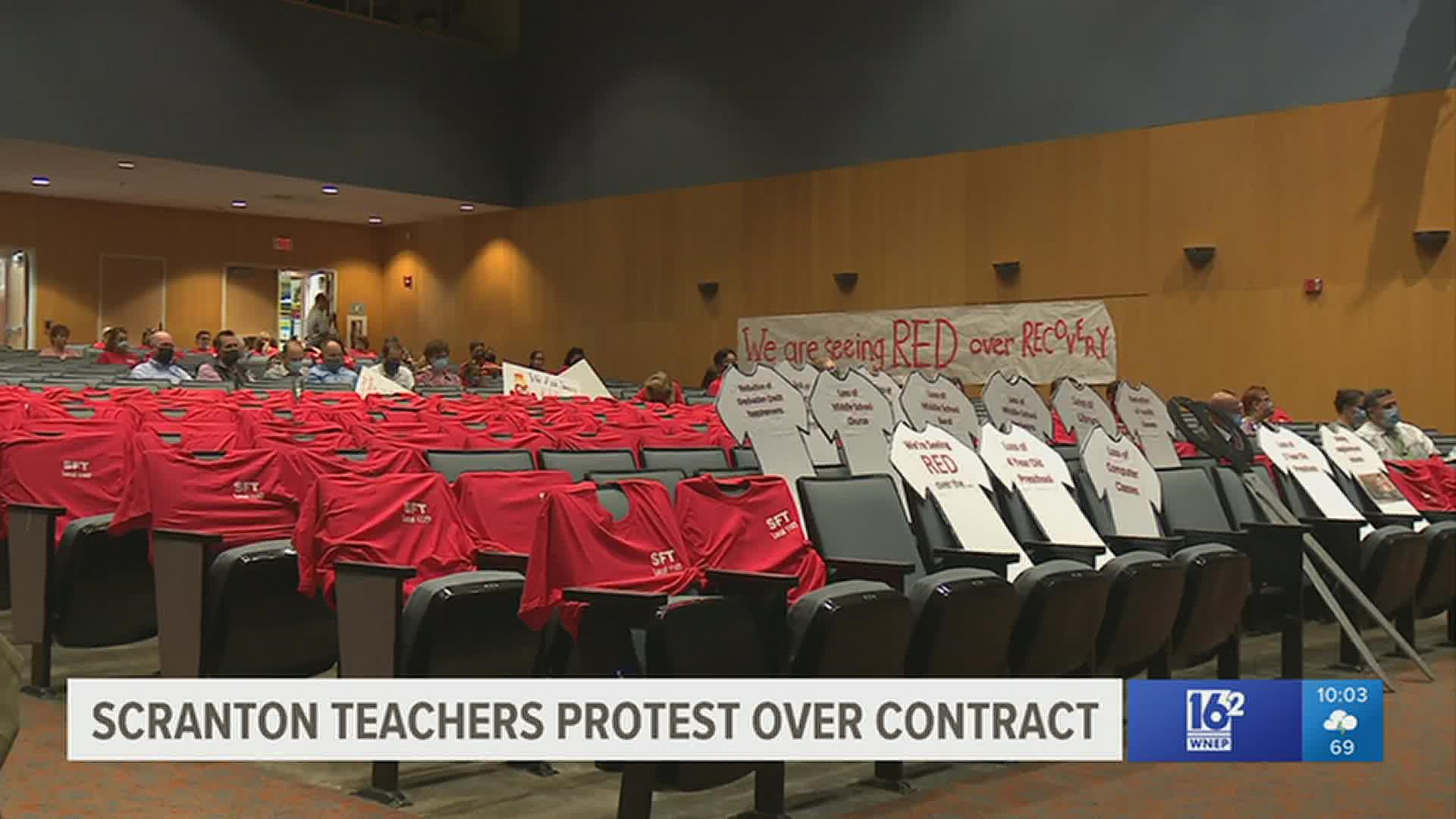 Teachers say they are going into their fifth year without a contract.
