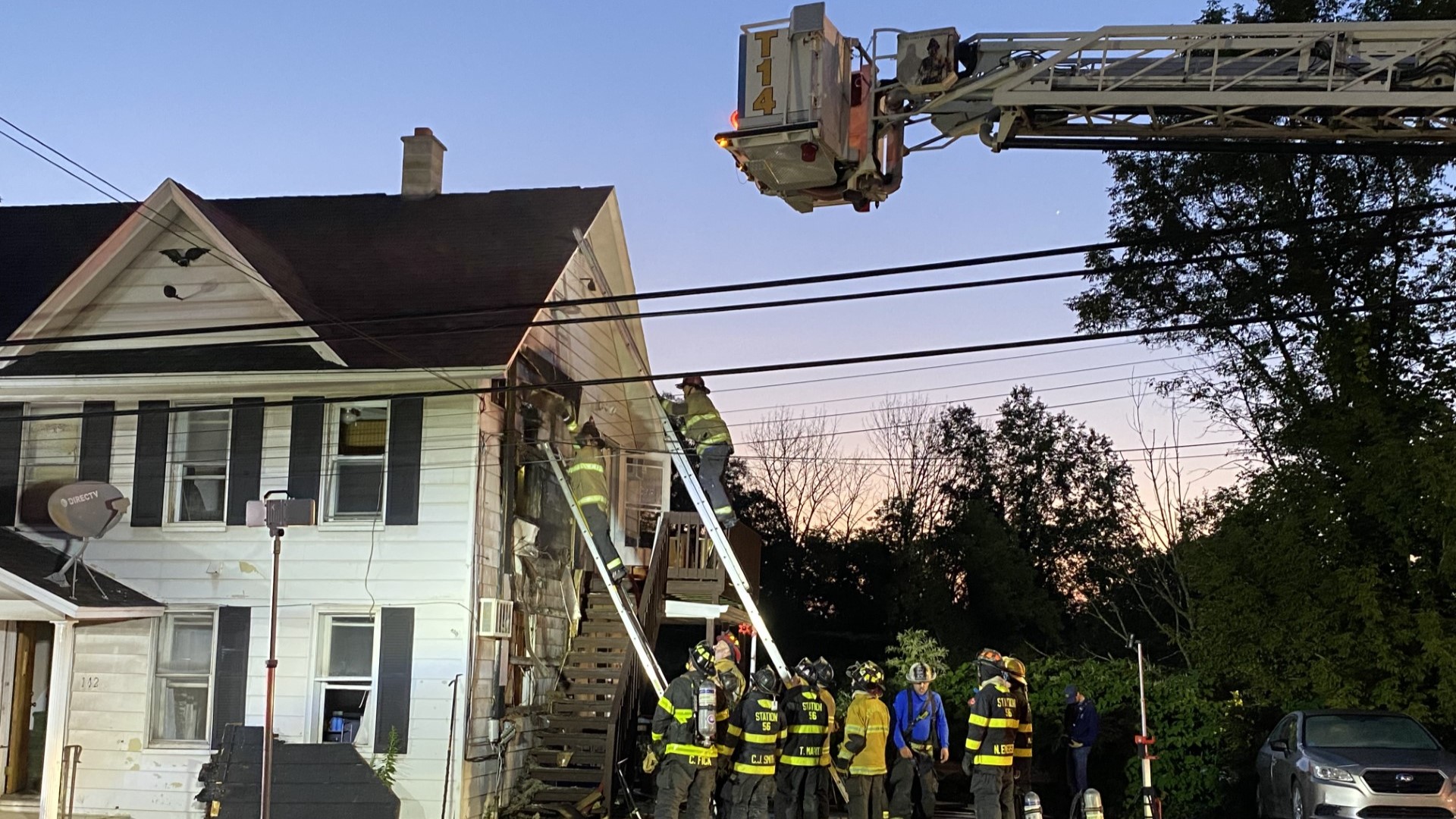 The fire started just before 5 a.m. Saturday at the building along Main Street in Moscow.