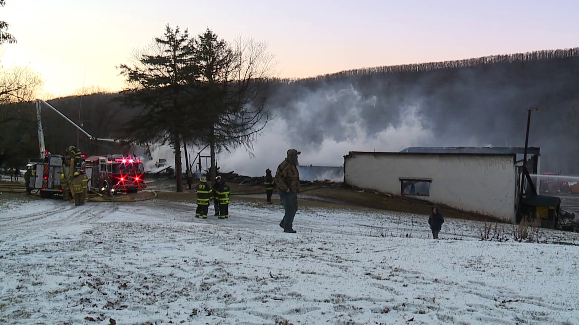 Flames Destroy Building In Northumberland County | Wnep.com