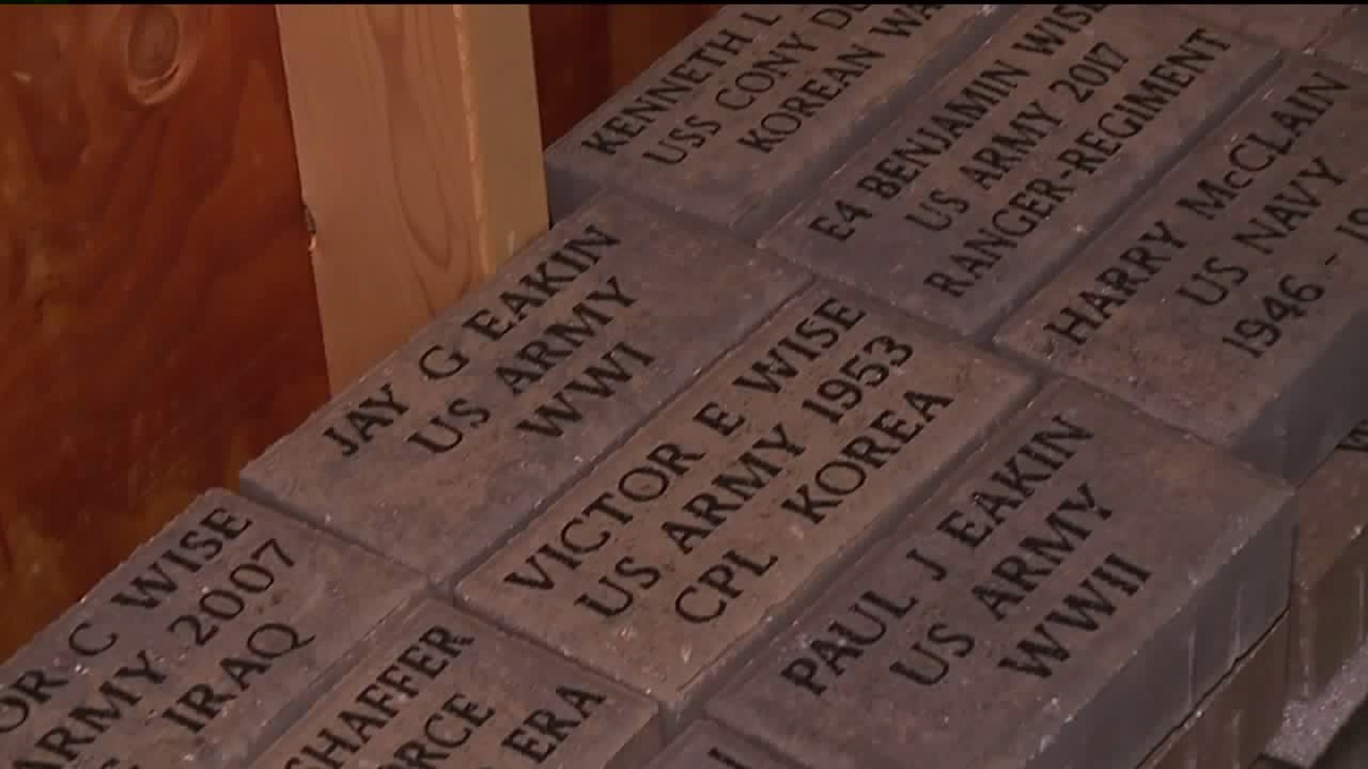 Selling Bricks to Honor Veterans in Williamsport