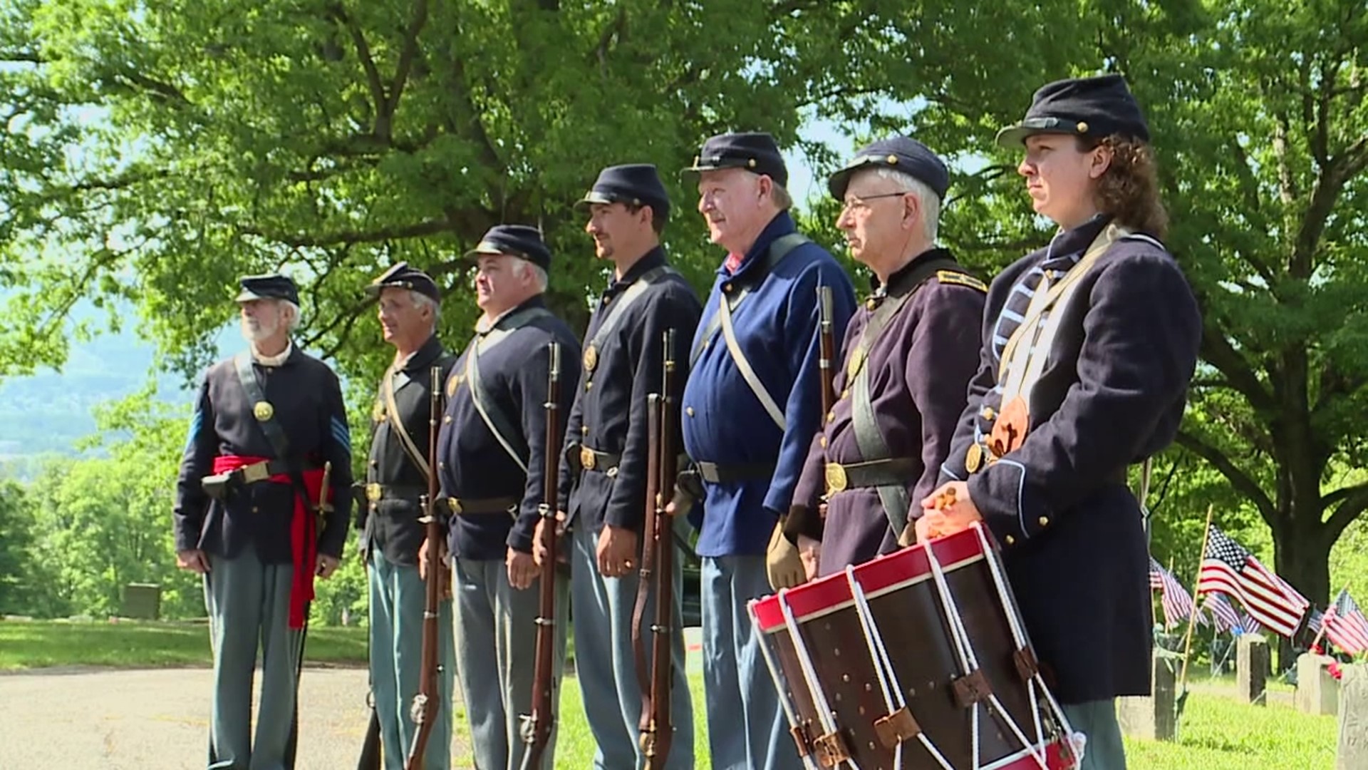 The 11th Pennsylvania Volunteer Infantry honored the more than 150 Civil War veterans buried at Wildwood Cemetery in Williamsport.