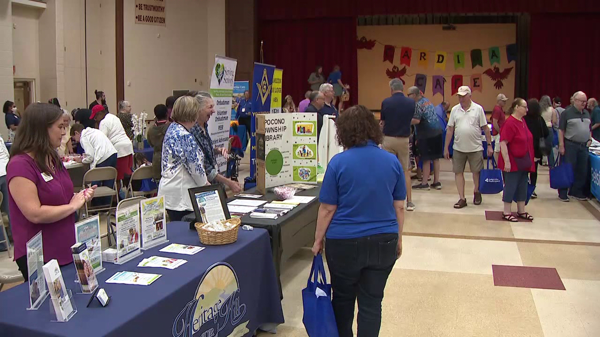 Hundreds came out to Swiftwater Elementary School on Tuesday for an expo aimed at helping seniors.