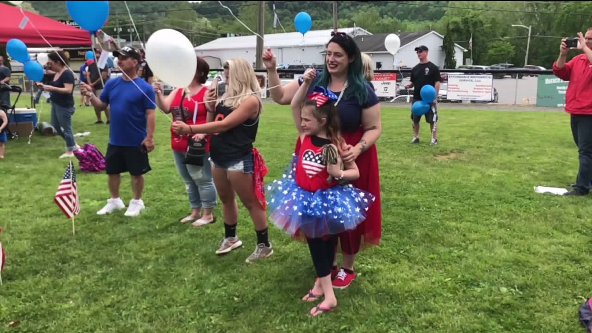 Soldiers Who Died in War Honored with Balloon Release in Wyoming County