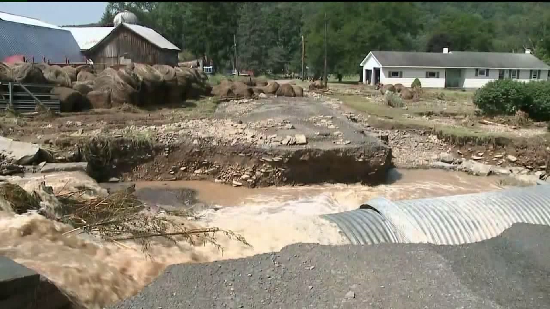 Flash Flooding Damage is Heavy in Susquehanna County