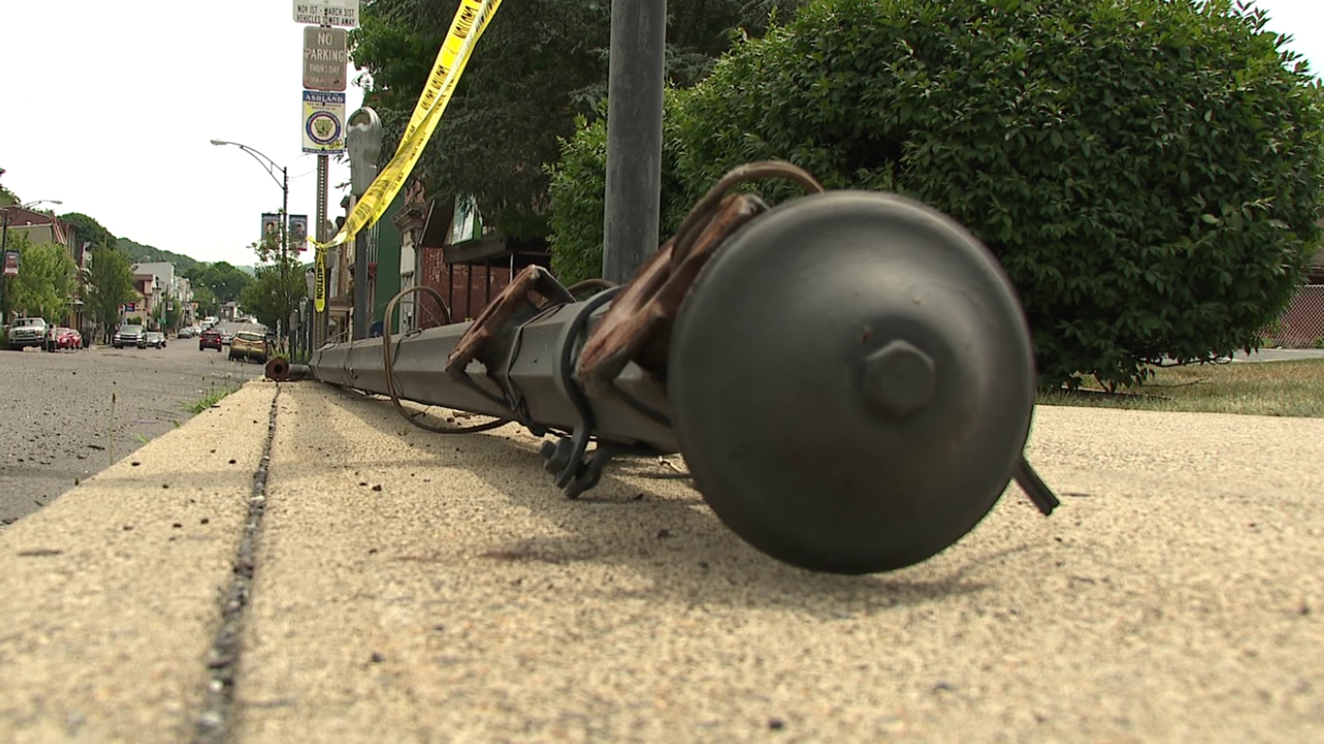 Concern in Schuylkill County after multiple streetlights have fallen down. Newswatch 16's Melissa Steininger explains the situation on Centre Street.
