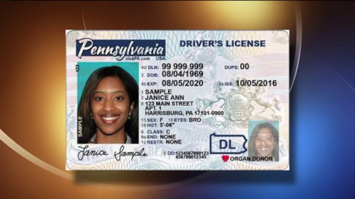 pennsylvania drivers license template download free