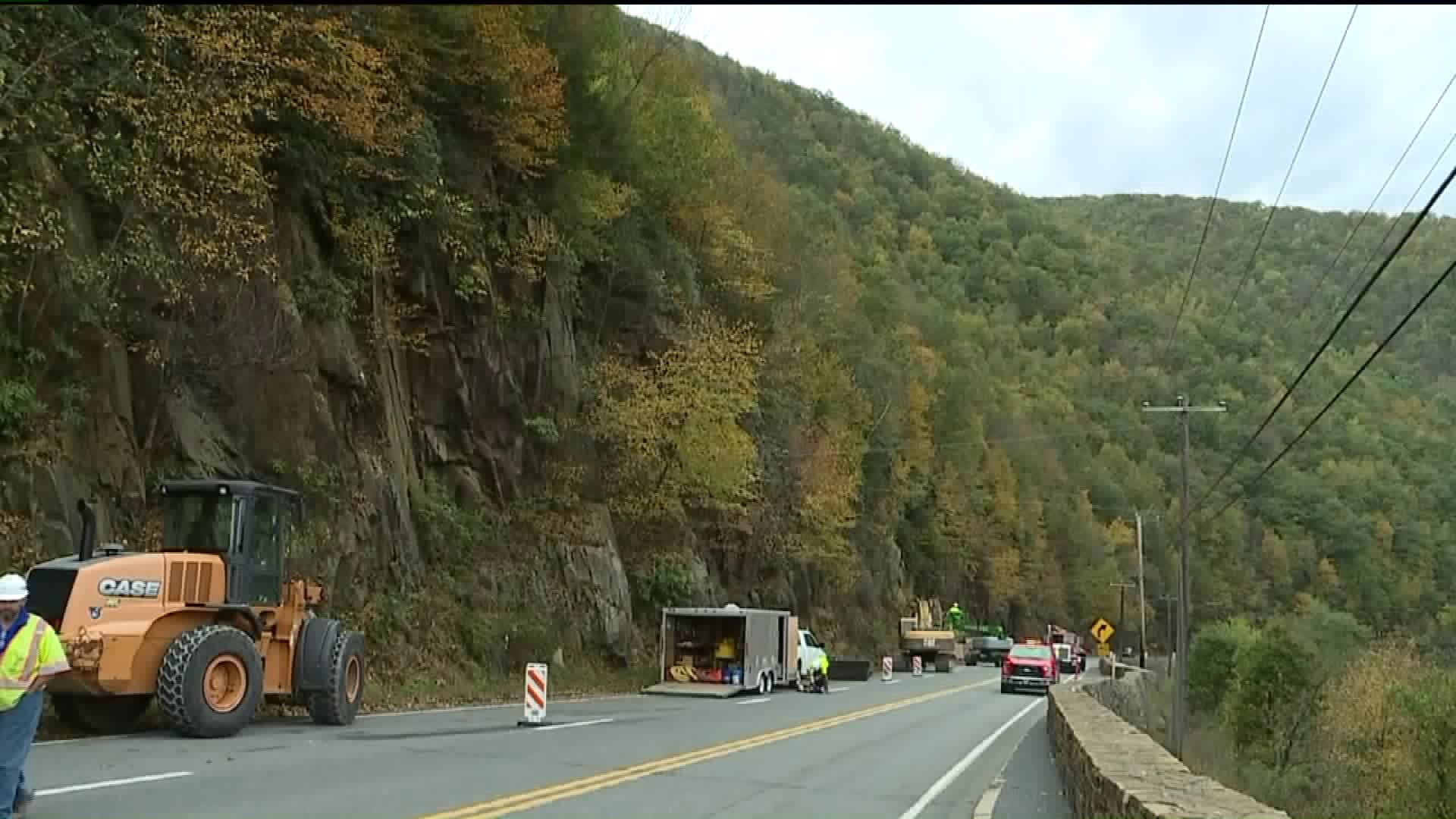 Route 209 in Carbon County Reopened After Rock Slide