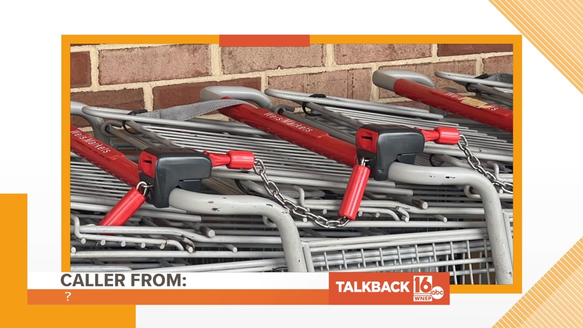Shopping carts requiring quarters on WNEP's Talkback 16