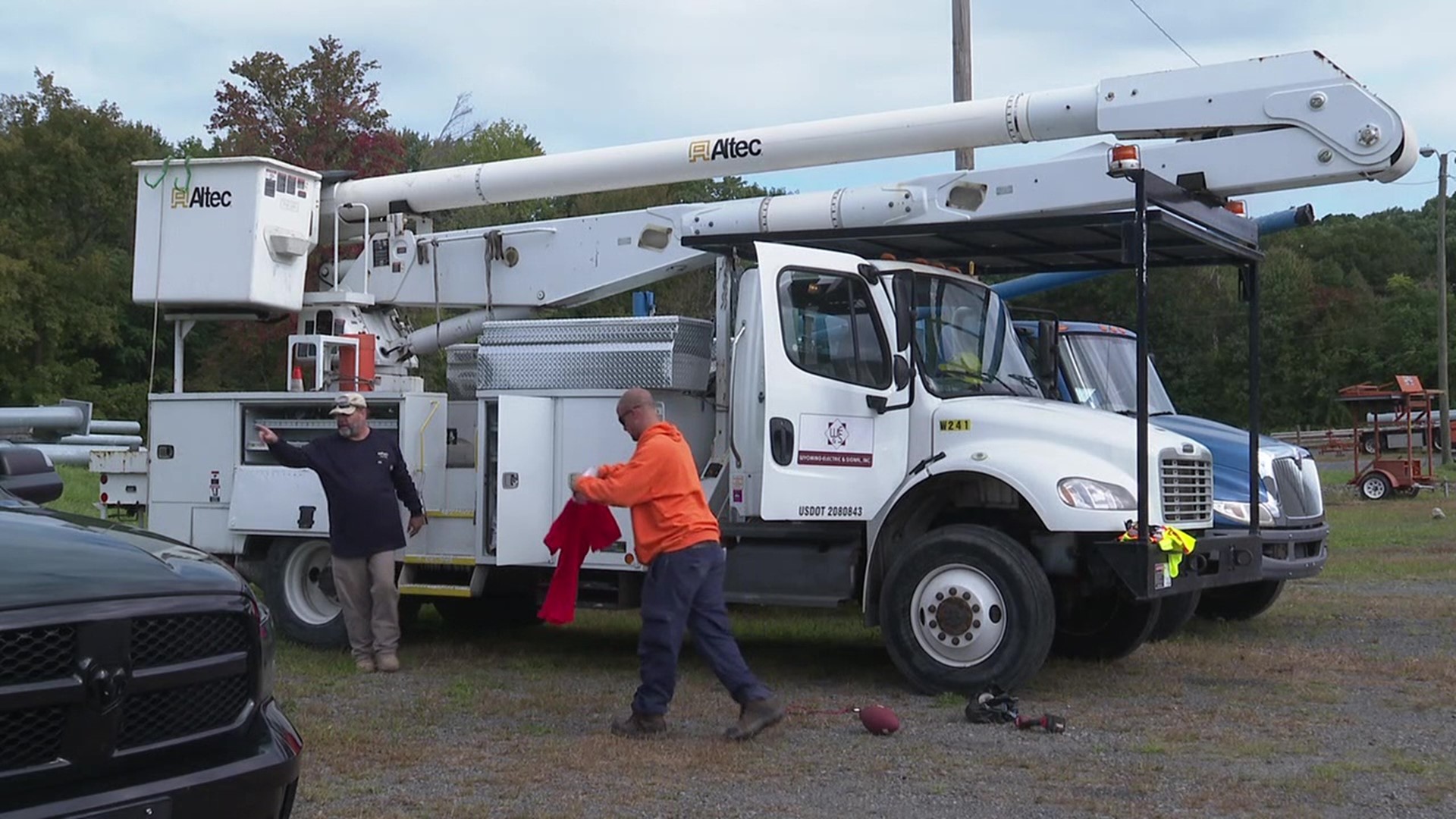 Workers from a construction company in Luzerne County are already on the road, heading to the areas expected to be hit hardest by Hurricane Ian.