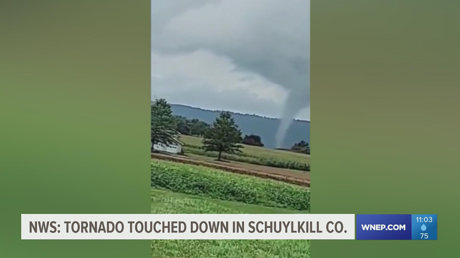 So far, there have not been any reports of major damage as a result of the suspected tornado in Schuylkill County.