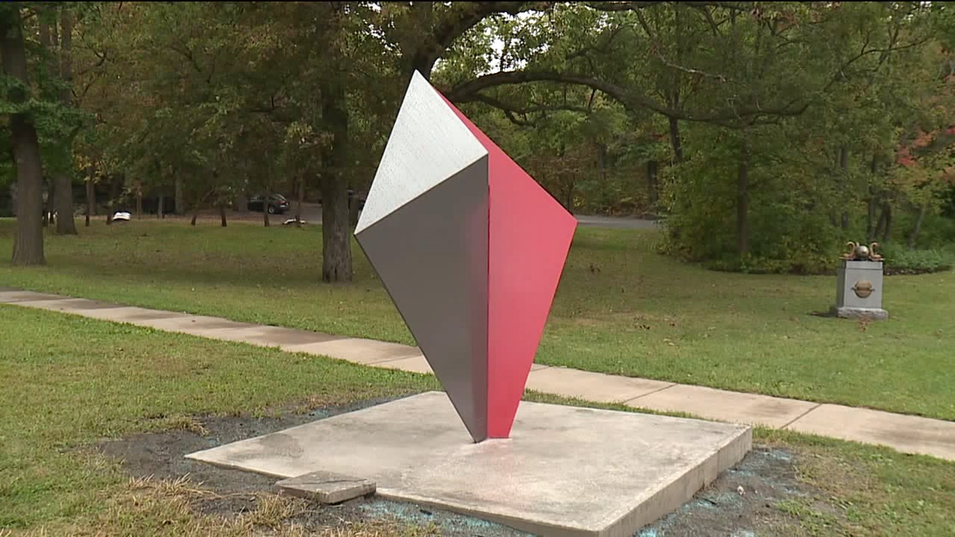 'Red Wing' Sculpture Moved to New Home in Scranton