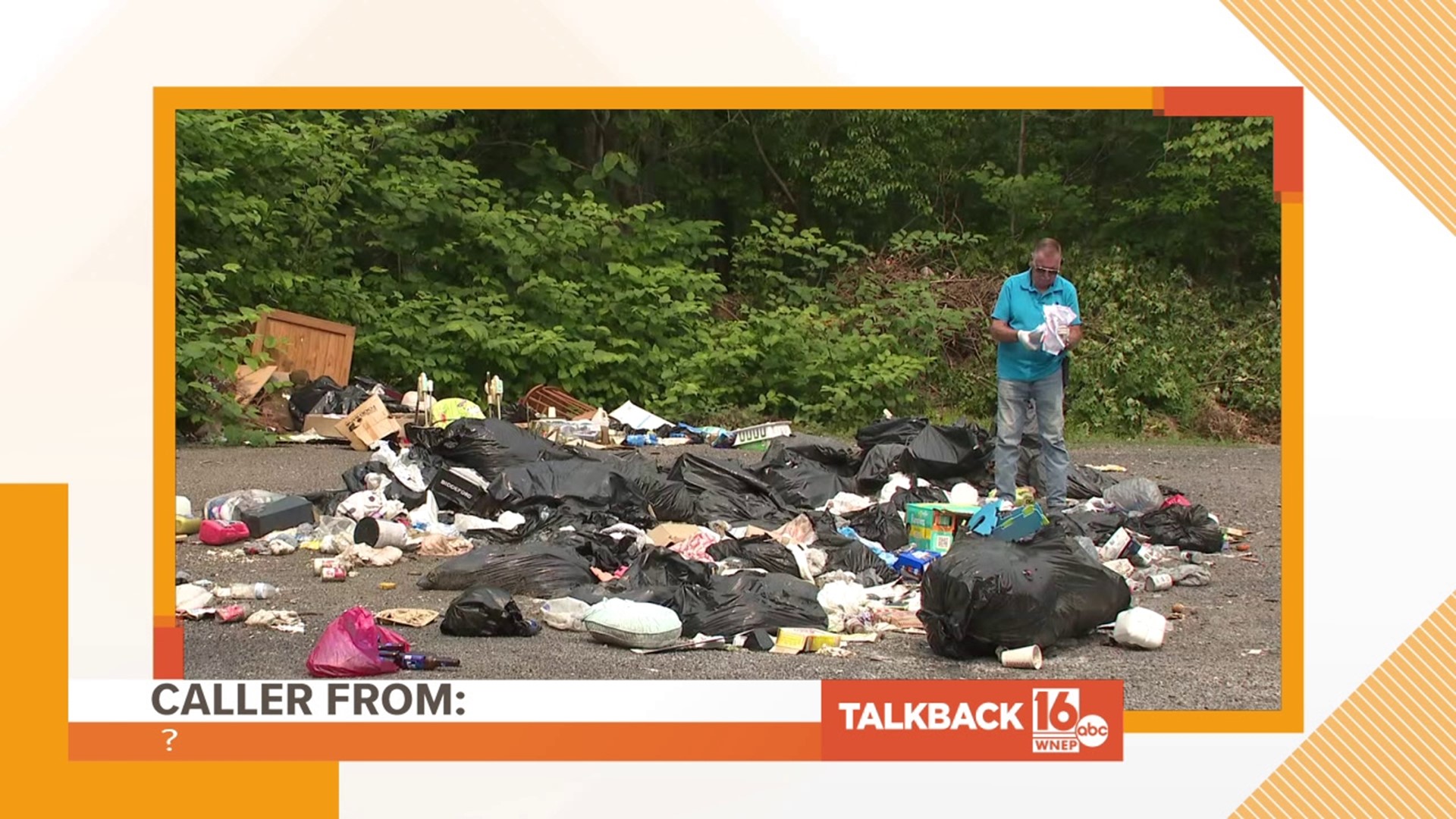 Callers are commenting on the recent illegal dumping of garbage in Centralia.