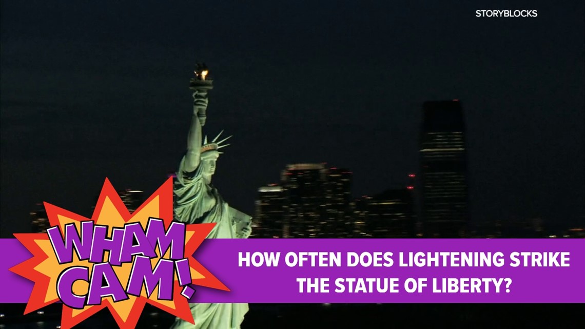 Wham Cam: Lightning strikes the Statue of Liberty?