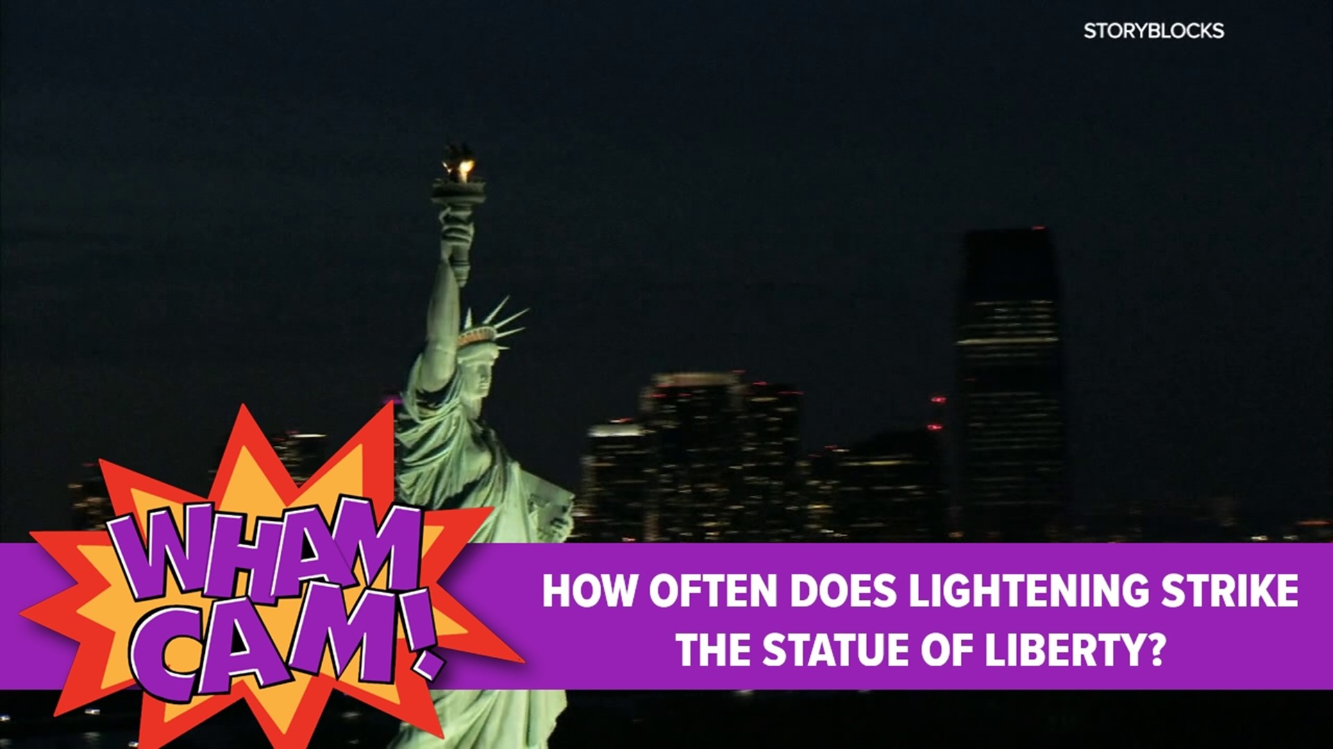 It's thunderstorm season. So, how often does the Statue of Liberty get struck by lightning? Joe was in Dunmore to see if anyone there knew the answer.