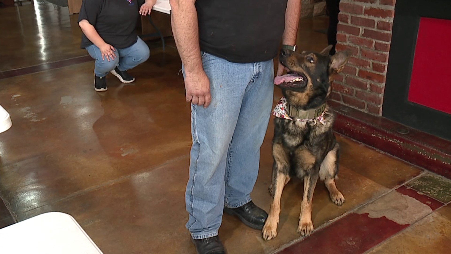 The Olyphant Hose Company #2 held a pasta dinner to benefit a furry first responder.