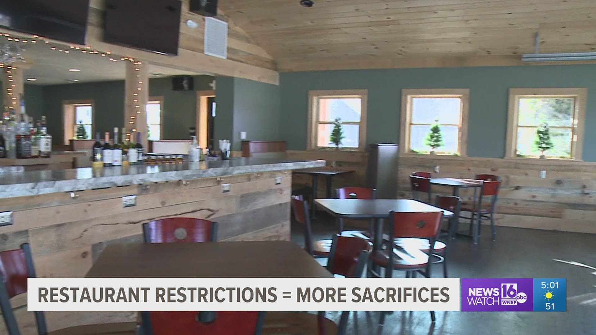Restaurants are a major target of the governor's latest COVID-19 restrictions. Indoor dining will be shut down starting tomorrow until January 4.