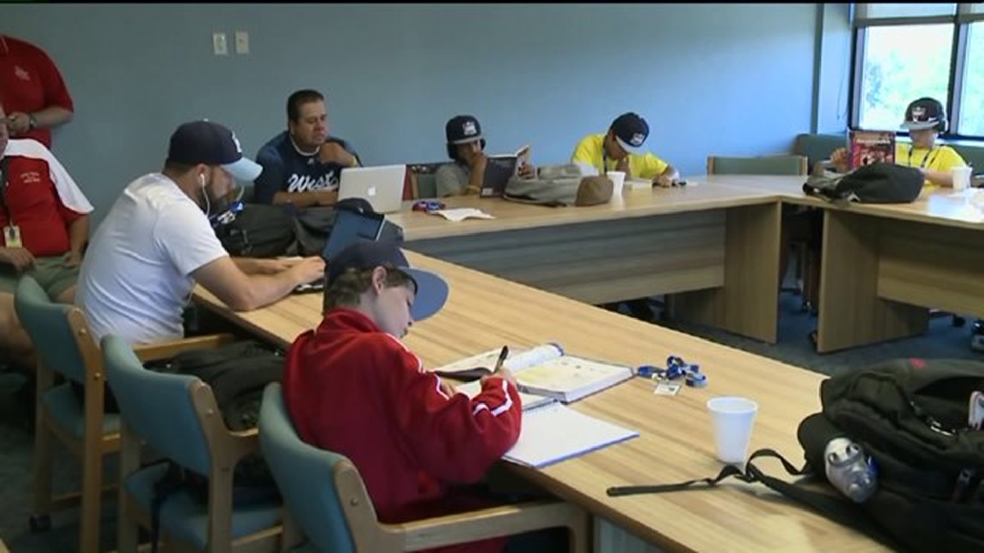 Little League Players Go to School