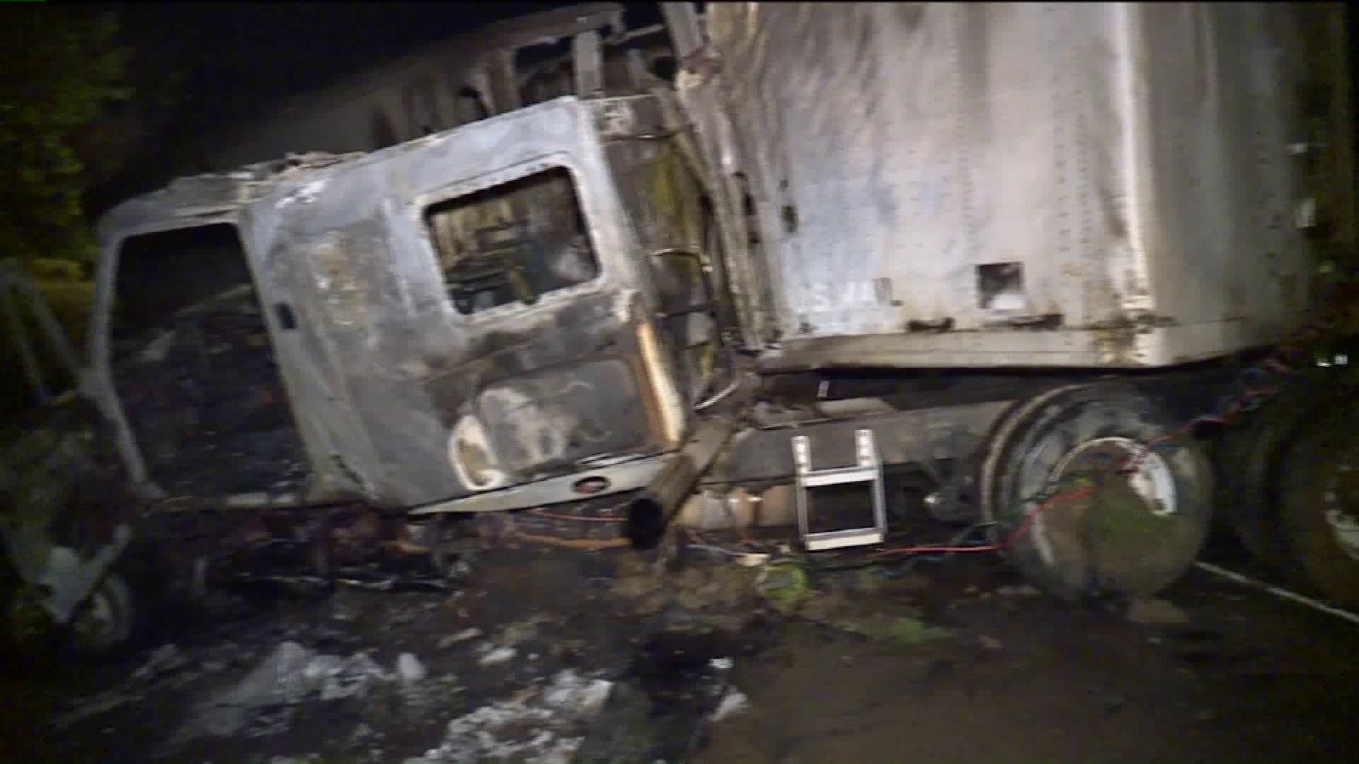 Fiery Crash in Columbia County