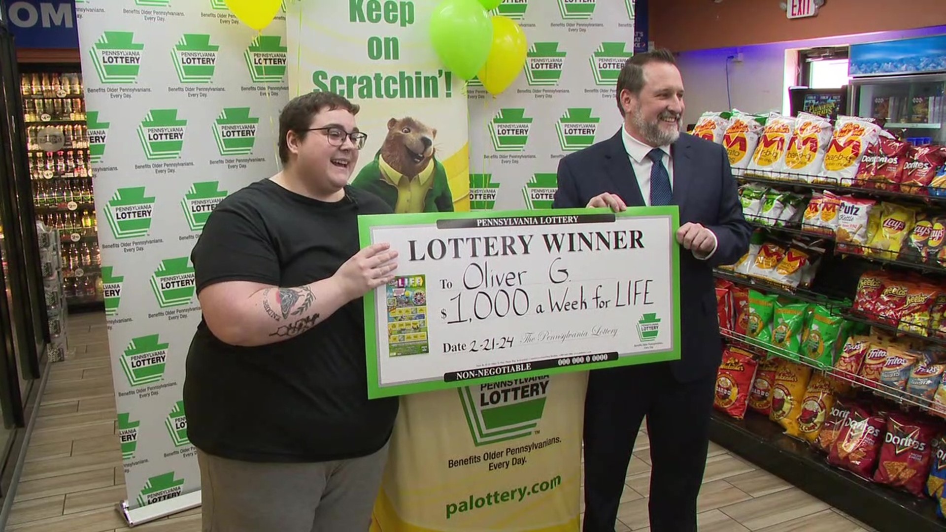 What would you do with an extra $1,000 a week? A man from Mount Carmel is lucky enough to answer that question after he won big on a scratch-off lottery ticket.