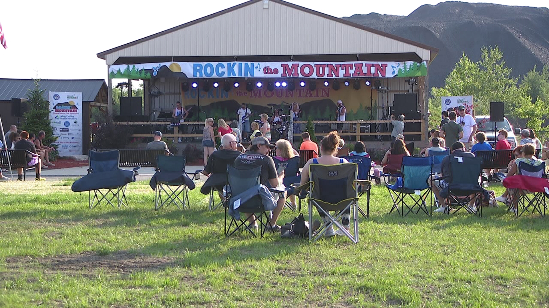 Scorching temperatures and music filled the air at City View Park in Hazleton Friday night for the first-ever Rockin' the Mountain.