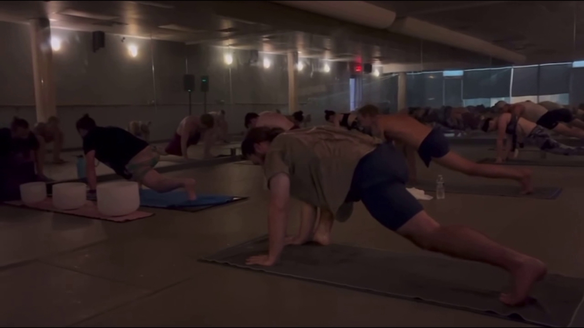 Cold weather drives folks to hot yoga for warmth and stress relief