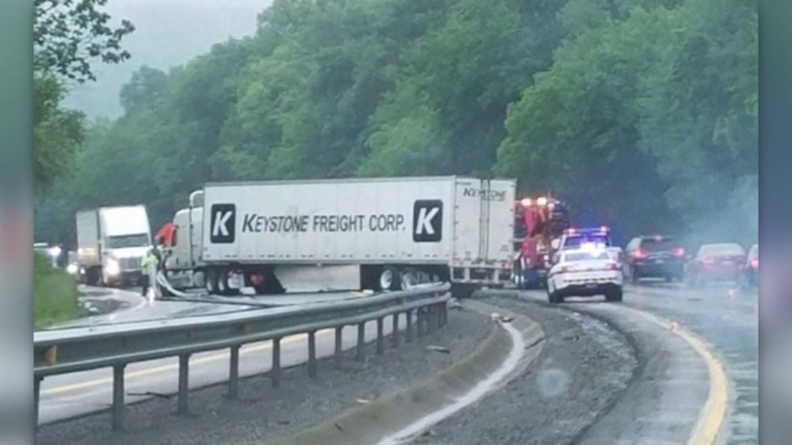 Section of Route 33 Reopened After Tractor Trailer Crash in Monroe ...