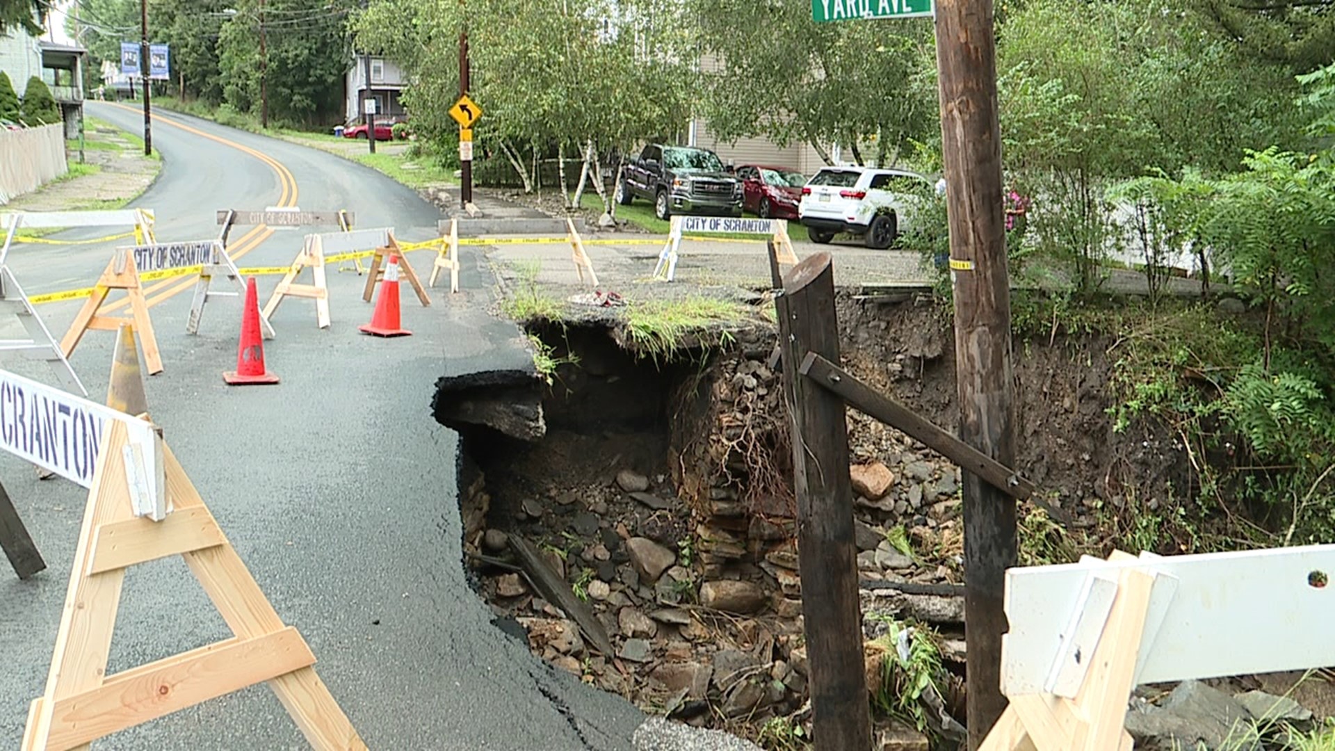 One neighborhood in Scranton was left with their homes in ruins after flash flooding Saturday night.