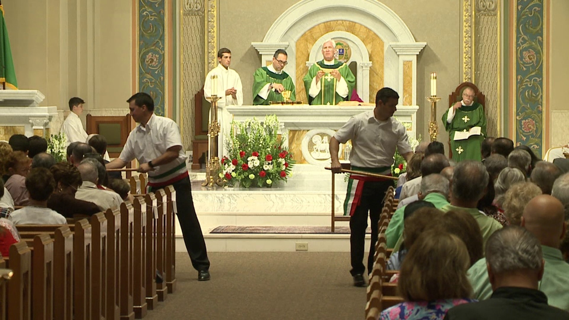 The mass was held at the Cathedral of Saint Peter on Wyoming Avenue.