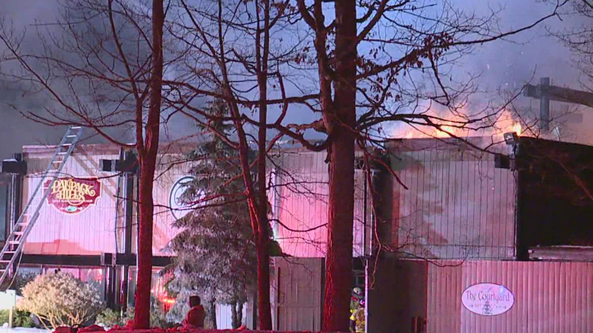 A restaurant at a resort in Pike County was destroyed by a fire just after midnight Thursday.