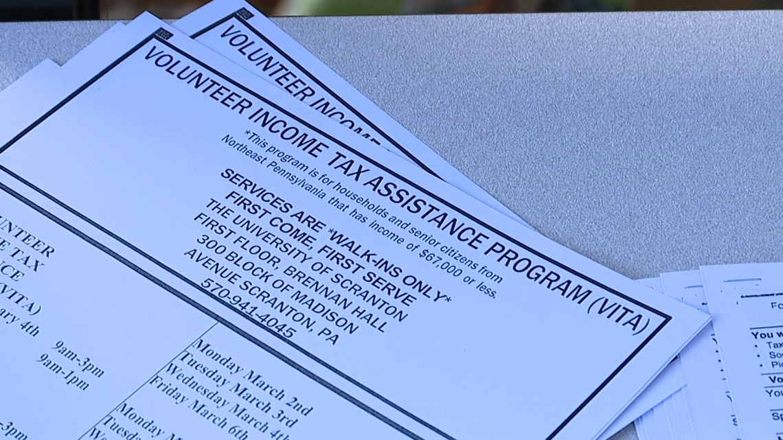 University of Scranton students providing free tax help through VITA program