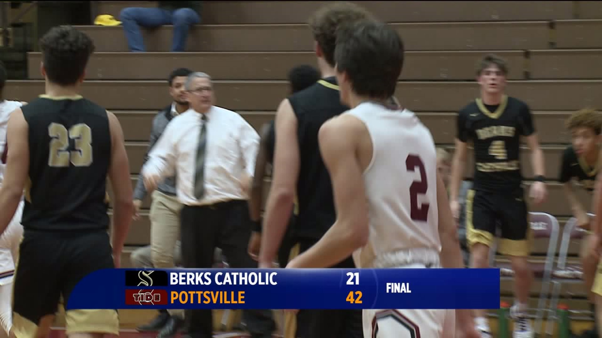Pottsville Beats Berks Catholic in Boys Basketball