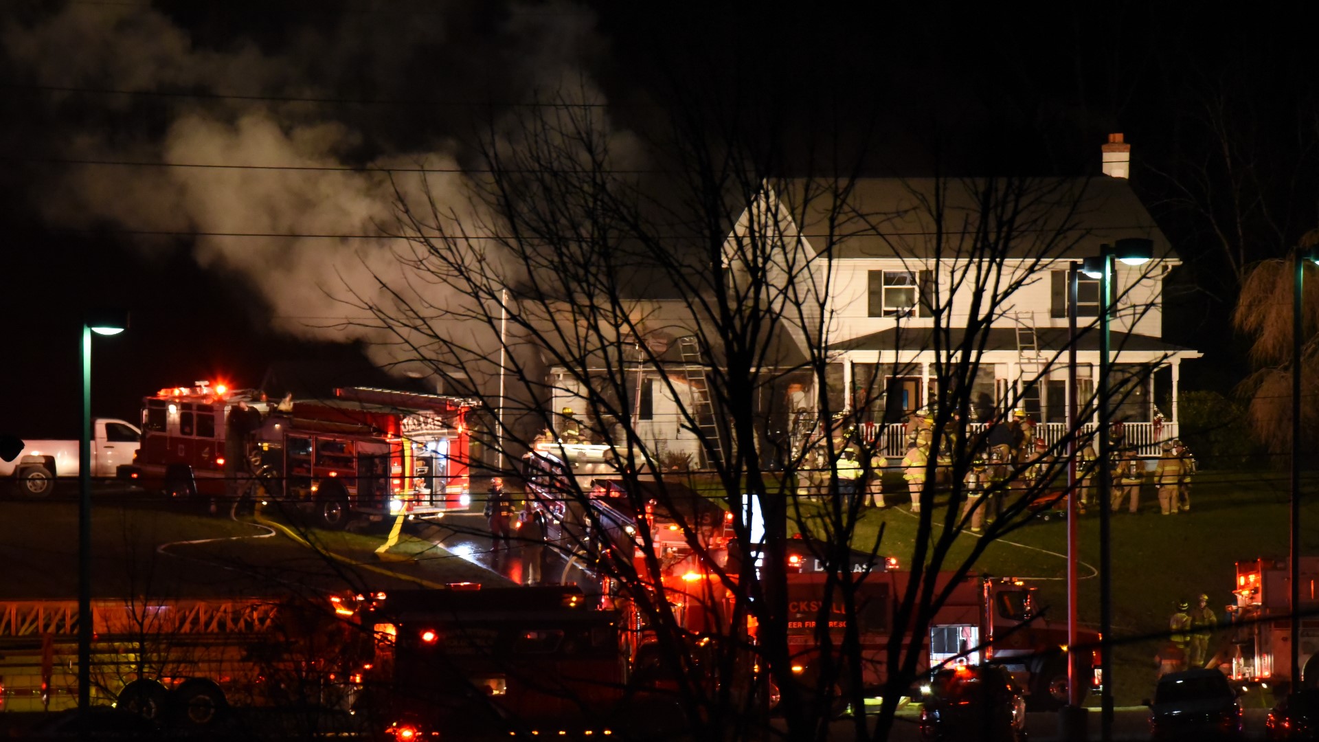 The fire started just before 10 p.m. Tuesday night.
