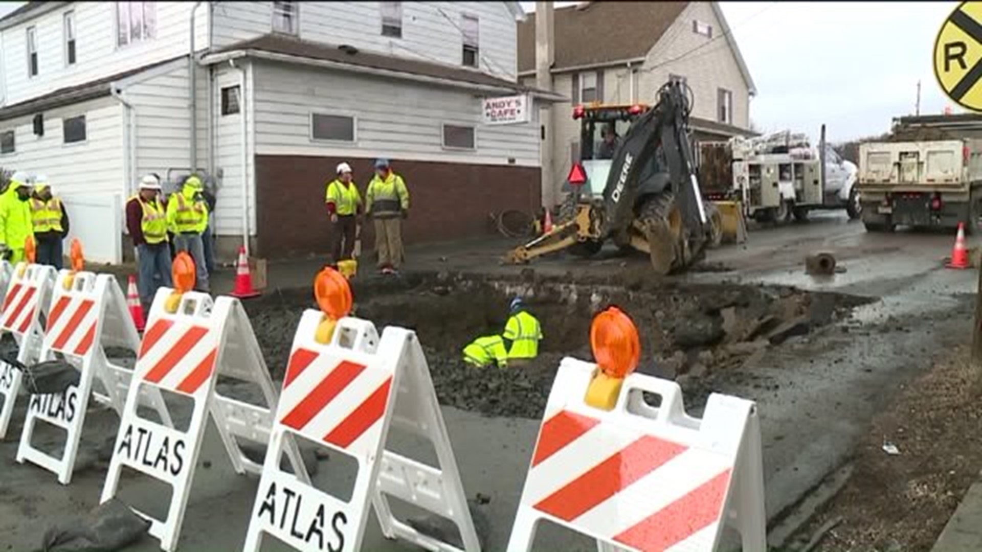 UPDATE: Work Continues at Scene of Water Main Break in Dupont