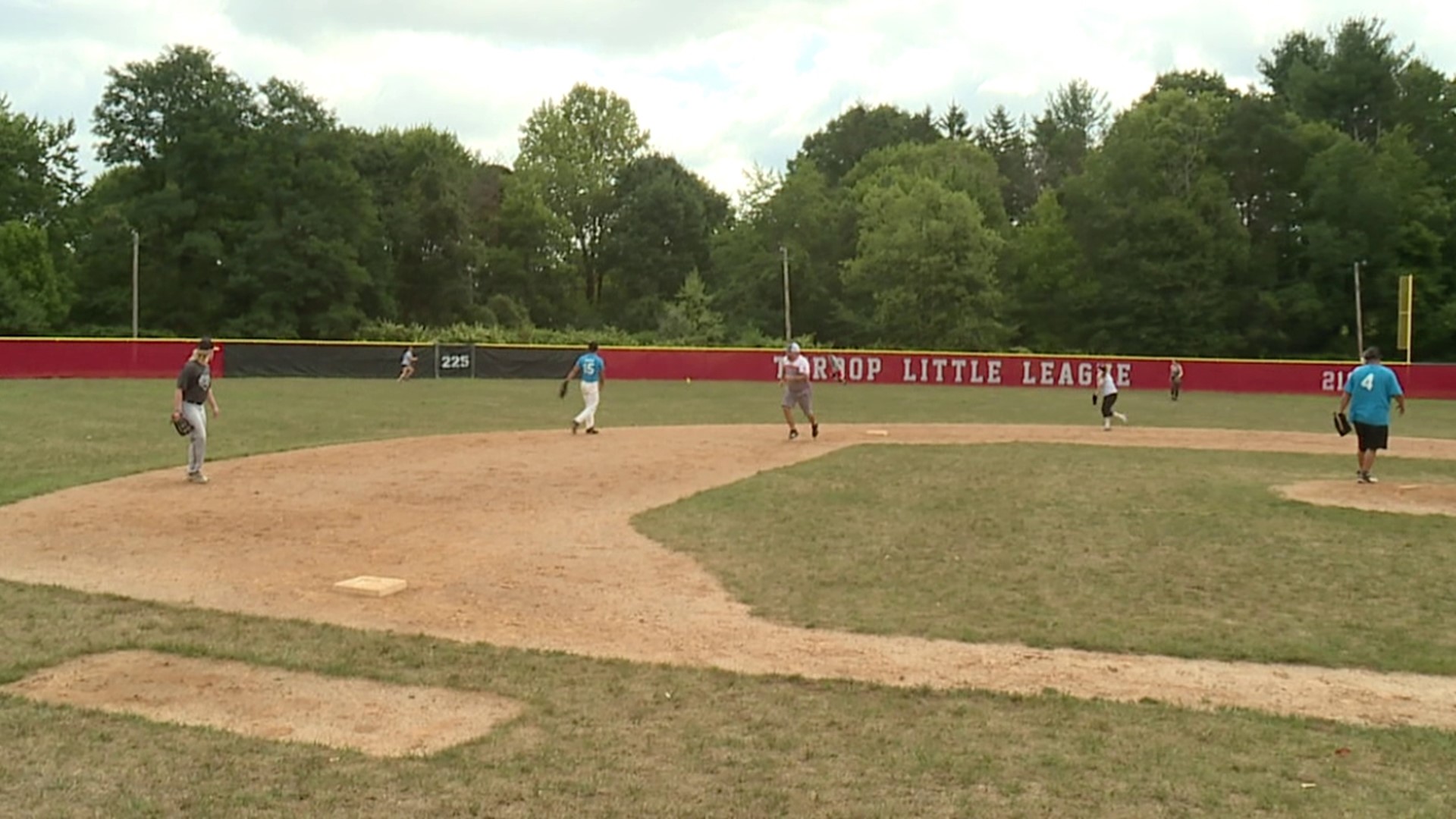 The softball tournament was held at the Little League Fields in Throop Saturday afternoon.