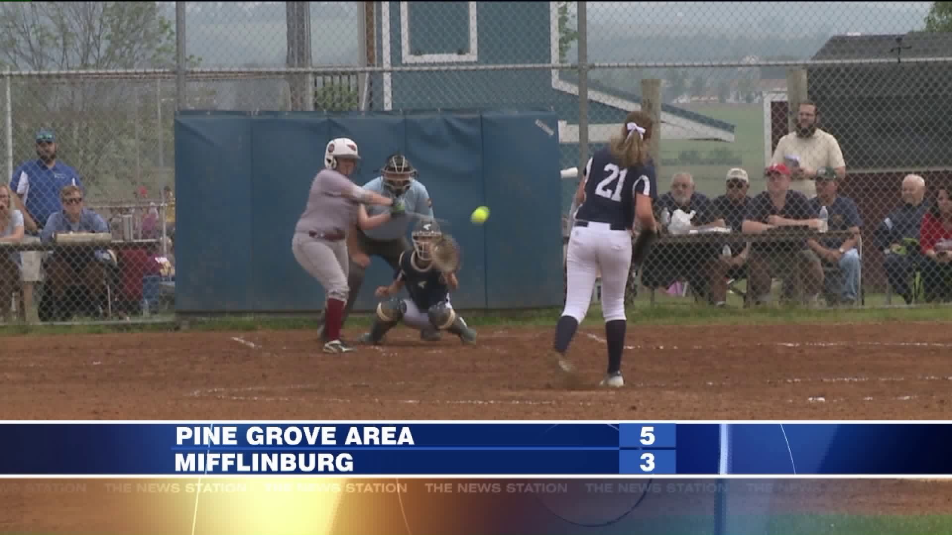 Mifflinburg vs Pine Grove Area softball