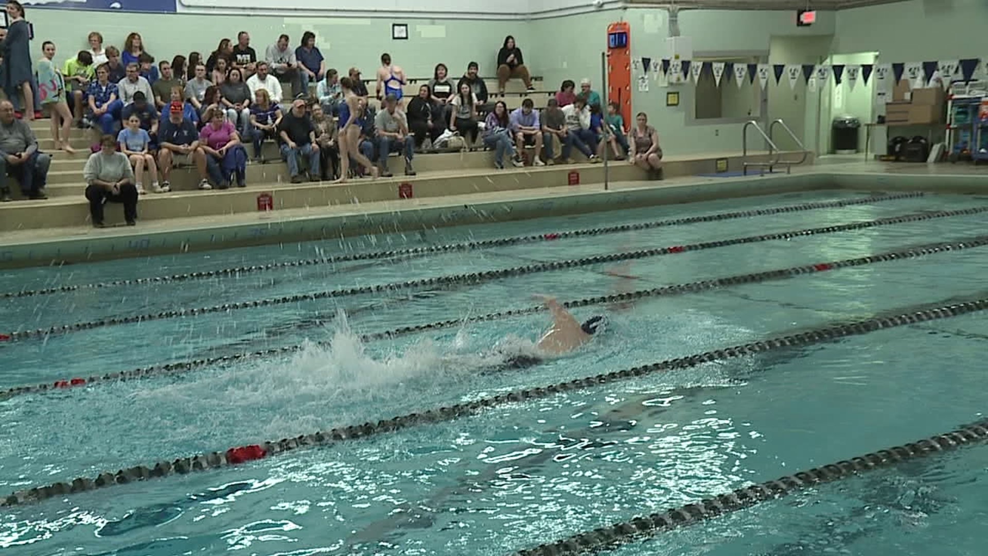 Four high school students in Schuylkill County are using their skills as scouts to participate in the 200 freestyle relay.