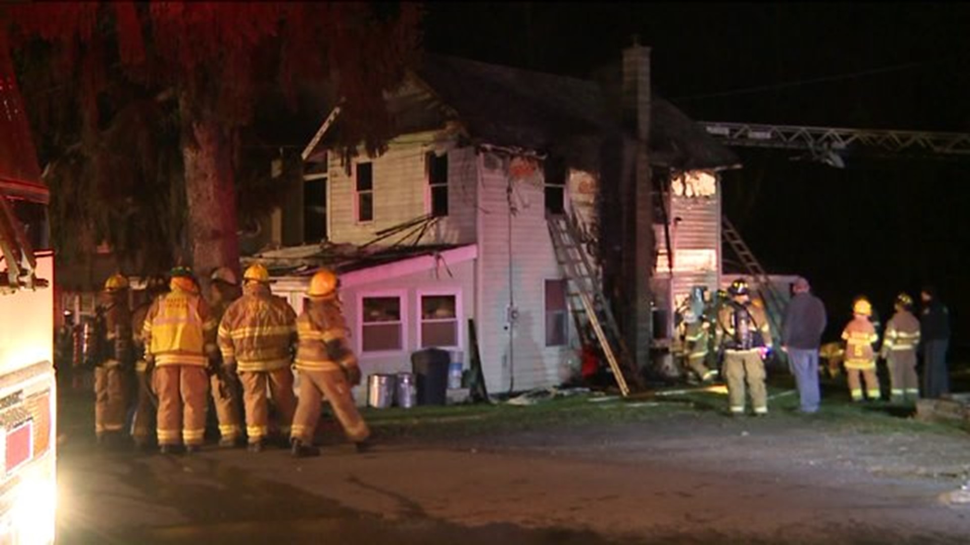 Home Gutted by Fire in Wyoming County