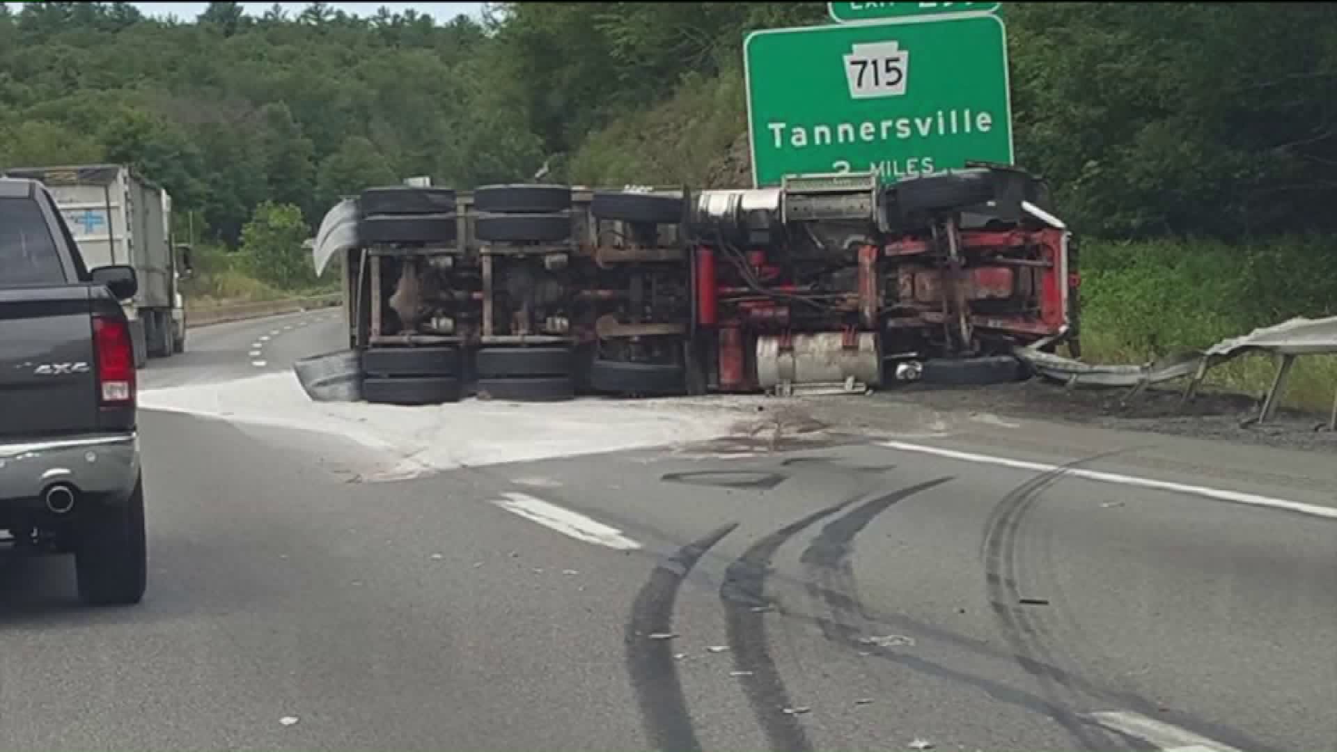 UPDATE: I-80 in Monroe County Reopens after Truck Wreck