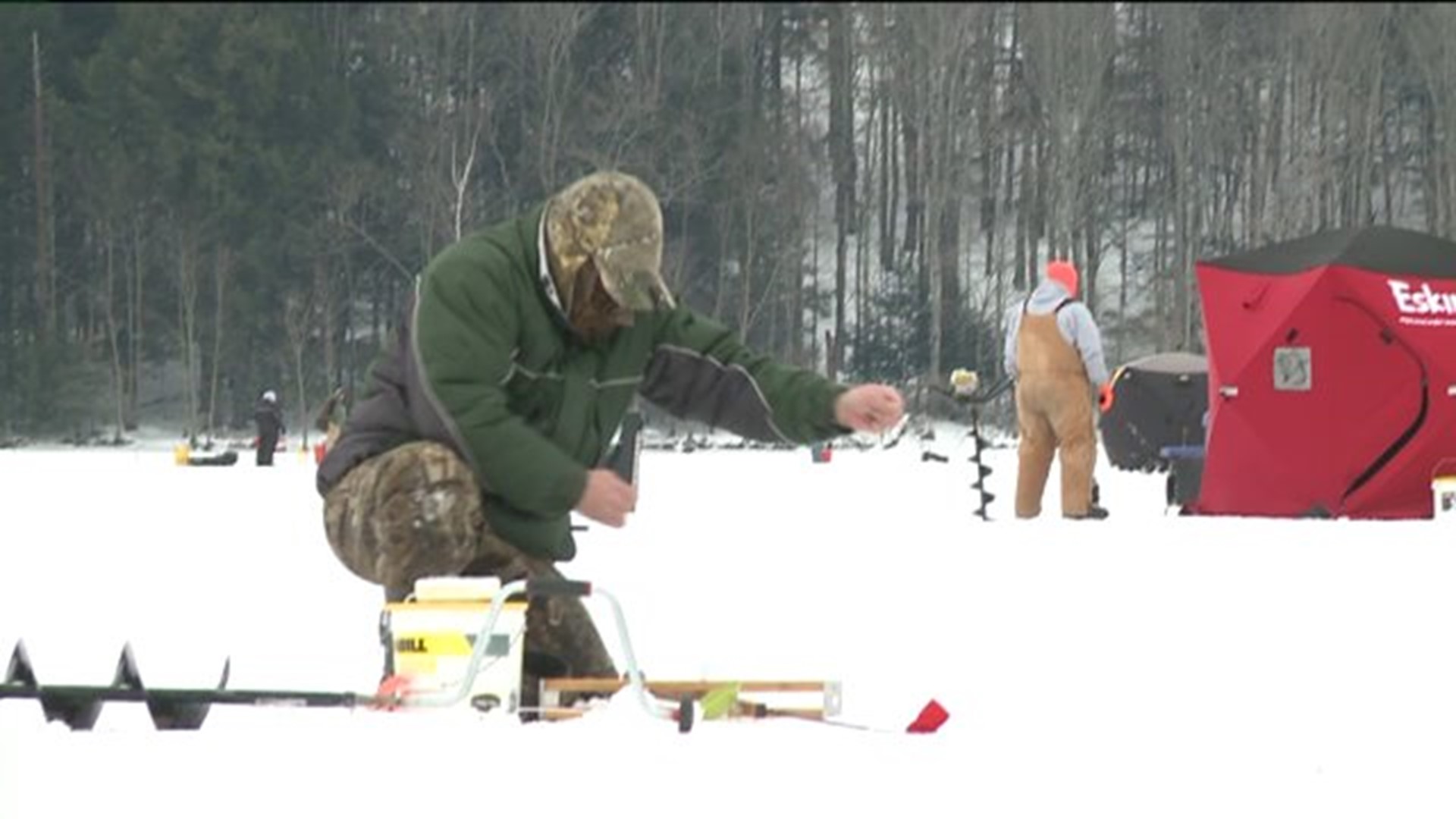 Braving the Cold for Ice Fishing Derby