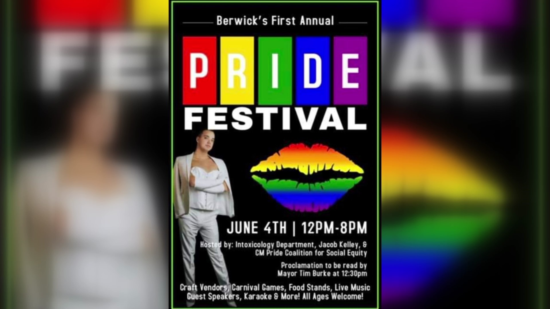 June is Pride Month, a time to celebrate the LGBTQ community.  Berwick is doing that this weekend by holding its first Pride event.