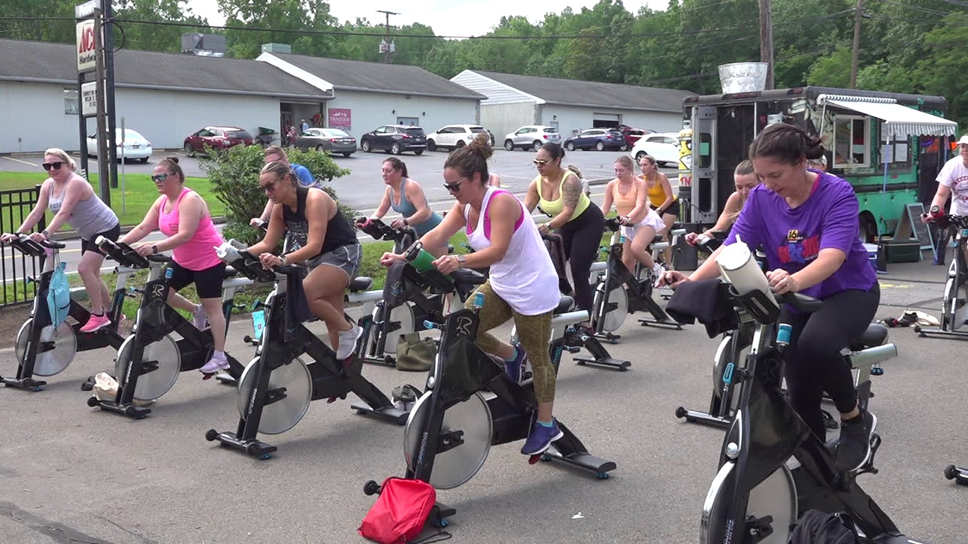 Before Joe Snedeker sets out on his charity bike ride, some members of the community took a ride of their own.