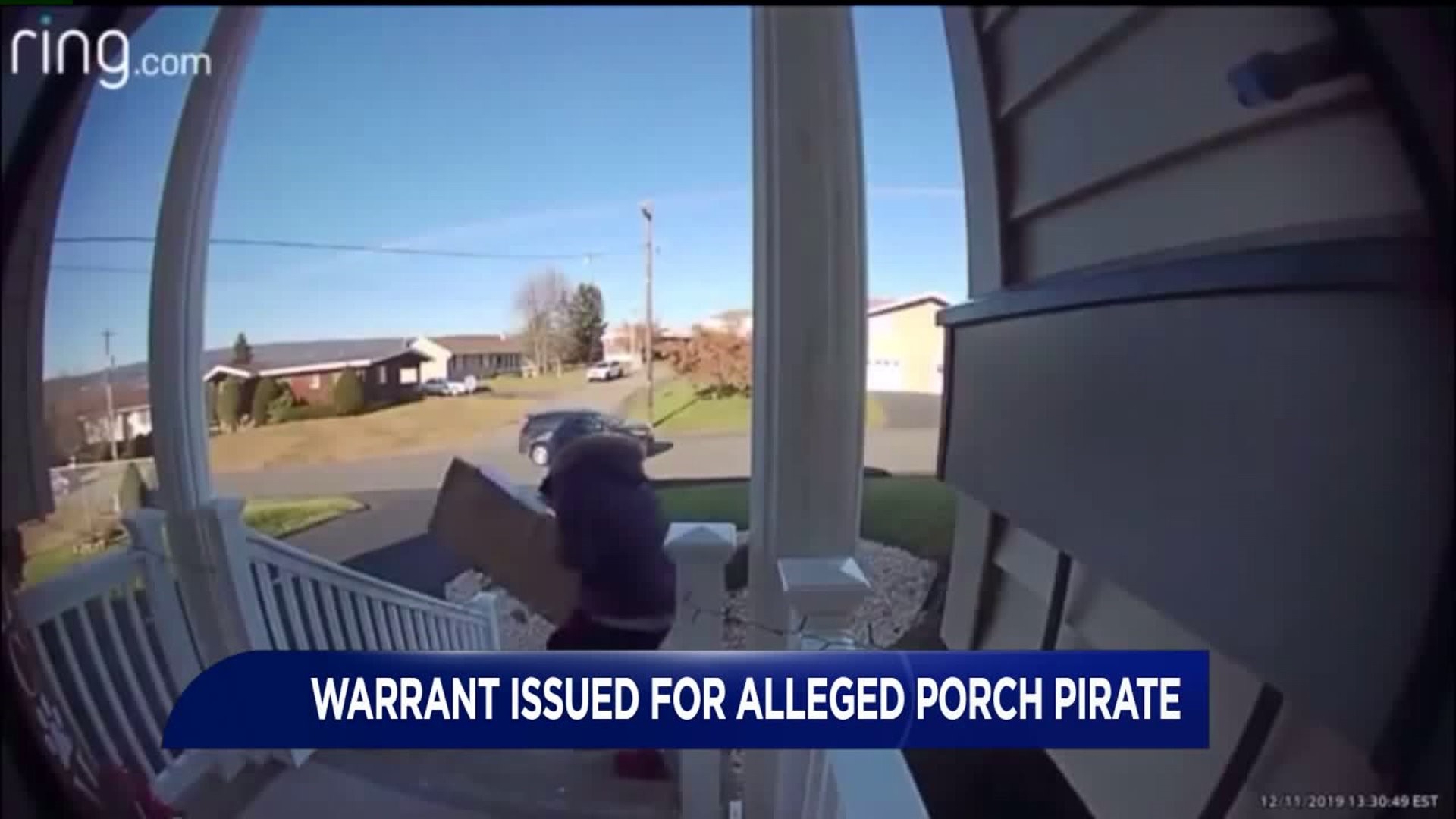 Warrant Out for Alleged Porch Pirate