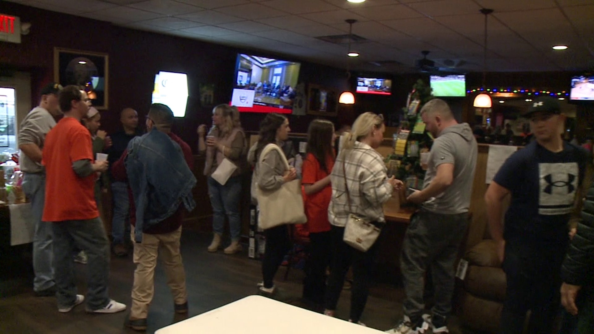 The fundraiser was held at Morgan'z Pub and Eatery along Green Ridge Street in the city Saturday.