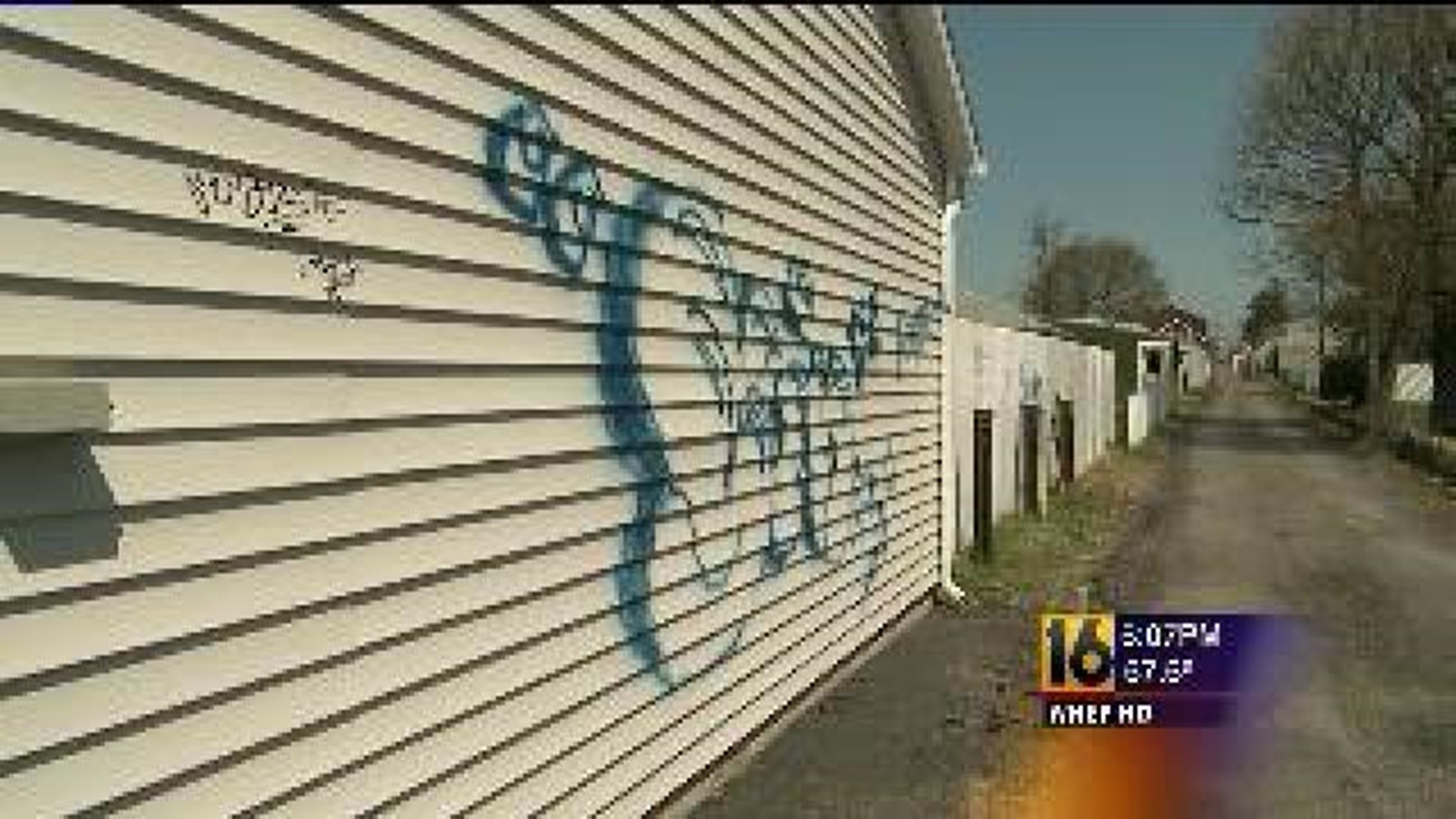 Garages Vandalized in Luzerne County
