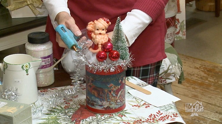 Creating New Holiday Decor Re-using Vintage Pieces