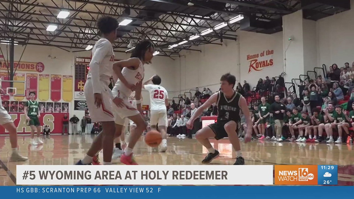 #5 Wyoming Area Defeats Holy Redeemer 60-45